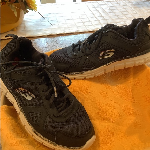 Skechers Shoes Mens Black Skechers Tennis Shoes Poshmark